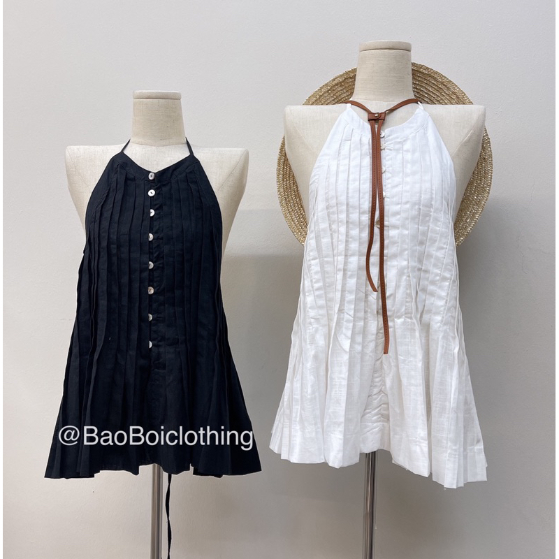 Youni.clothes - sét dạ tweet phối nơ tiểu thư kèm đai mix chân váy xếp ly