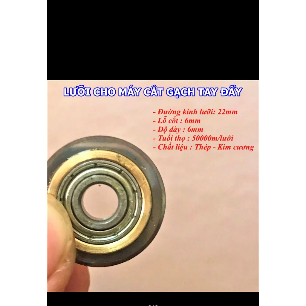 Lưỡi Cắt Gạch Men Bàn Đẩy Ryobi-QC Dạng Tròn