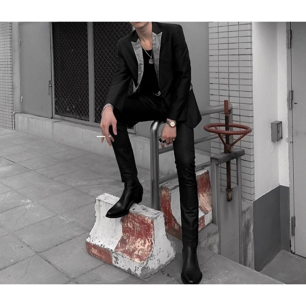 Santiago Boots Giày Da Bò Nam Mũi Vuông Nhập Khẩu Bangladesh Cực Điệu, Bốt Khóa Kéo YKK Chính Hãng - TDK Shoemaker