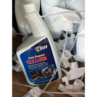 chai xịt dung dịch tẩy rửa đa năng ô tô xe máy ZEUS 1000ml AUTO PURPOSE CLEANER( tặng bàn chải 3D & cọ )