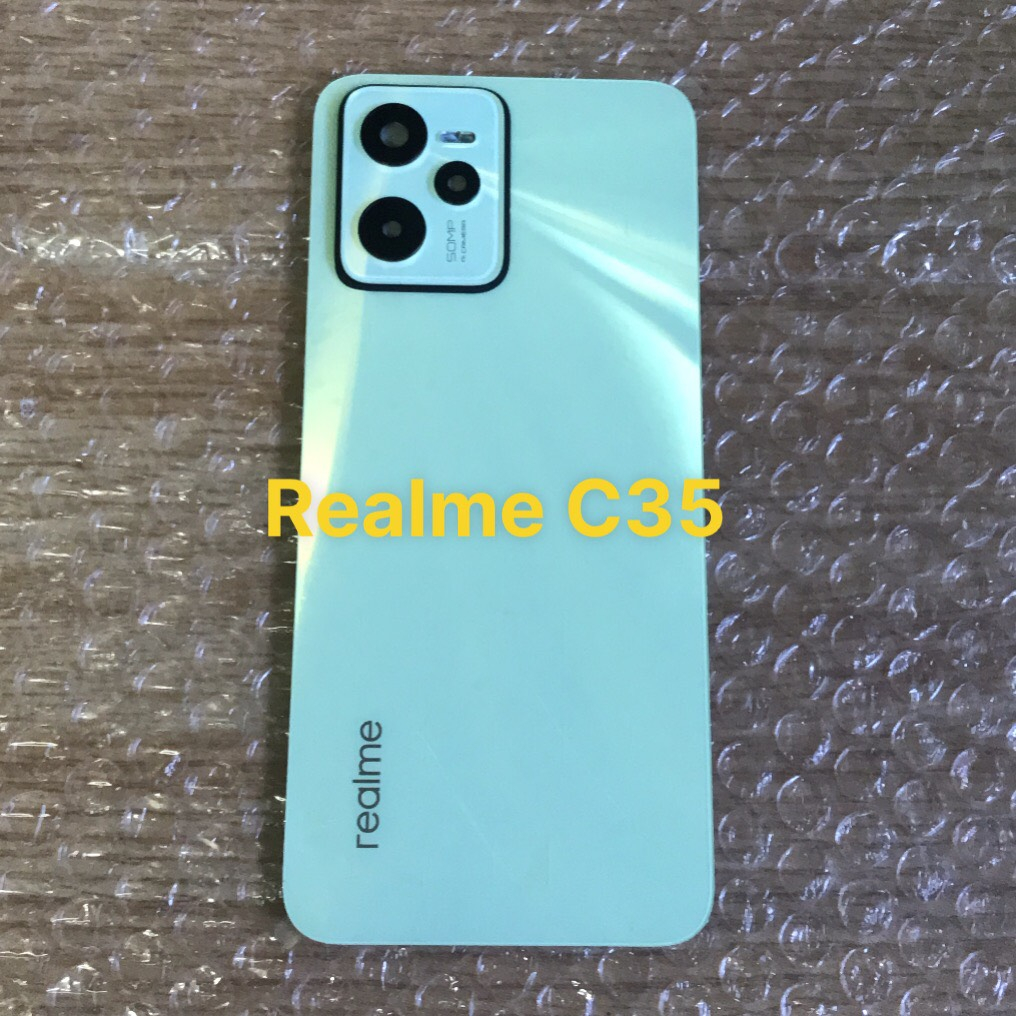 Bộ vỏ sườn Realme C35 - kèm nút bấn,kính camera