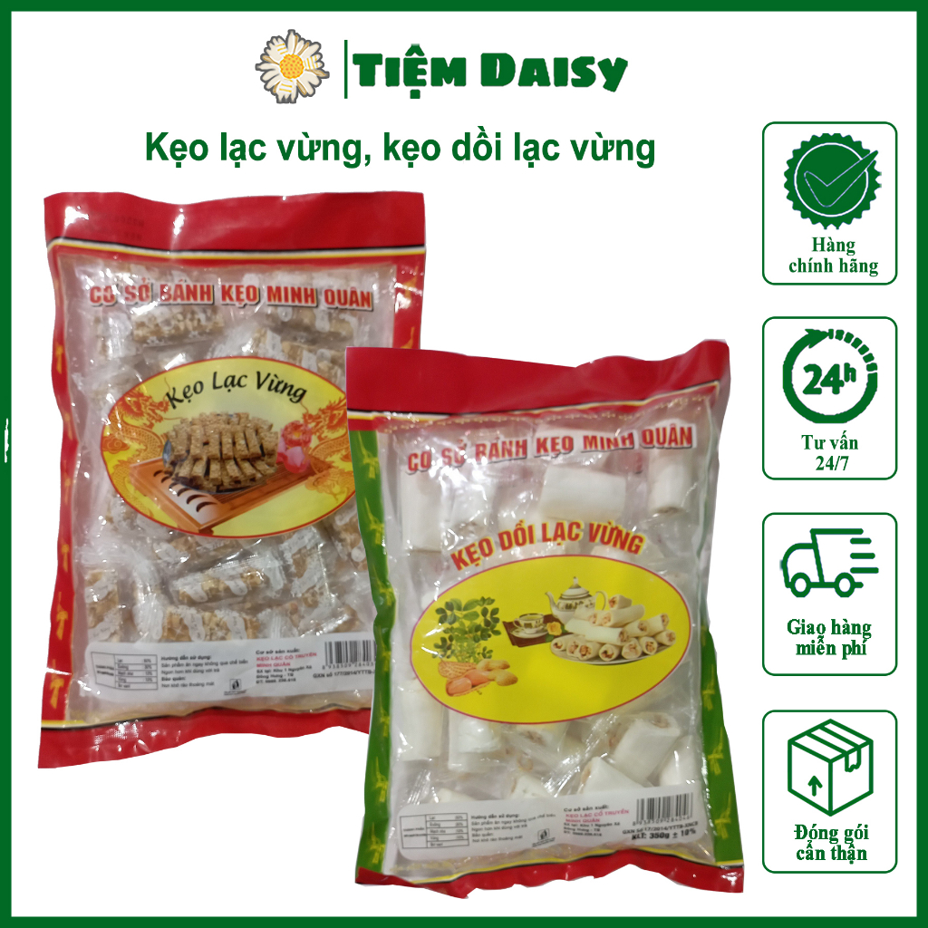 Kẹo dồi lạc vừng- Kẹo lạc vừng- Kẹo gạo lứt