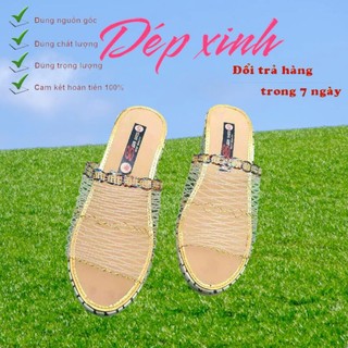 Dép lưới quai ngang nử thời xưa, thời trang đẹp có khâu đế không bị sứt