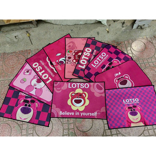 Thảm lau chân gấu dâu losto, set 4 tấm