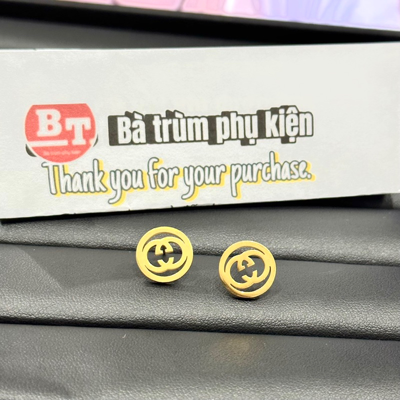 Bông tai titan cao cấp bền màu vĩnh viễn của Bà trùm phụ kiện