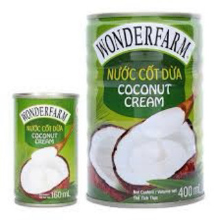 Nước cốt dừa Wonderfarm 160ml và 400ml