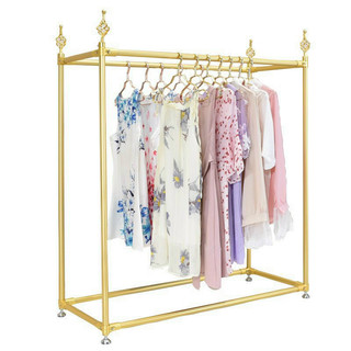Kệ treo quần áo mạ vàng Luxury - Sào treo quần áo bằng inox mạ vàng sang chảnh, giàn phơi thông minh