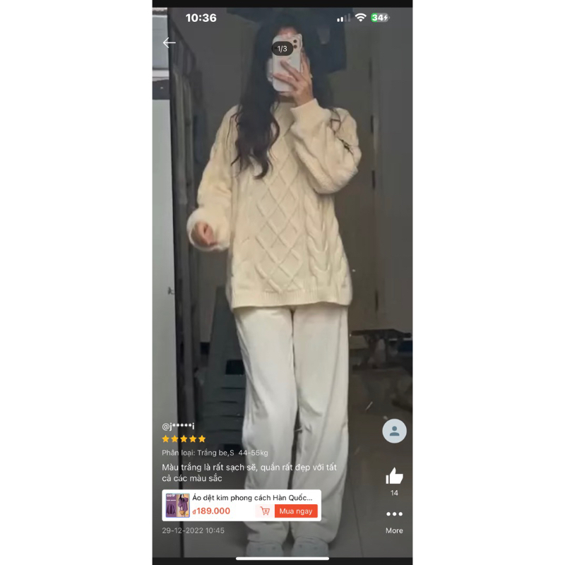 Áo Len Thừng Trơn