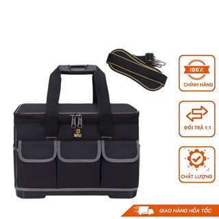 Túi đựng đồ nghề sửa chữa đế nhựa nắp vuông, chống nước, siêu bền, Hộp đựng dụng cụ,Giỏ đựng đồ nghề