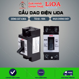 Cầu dao tự động an toàn, aptomat, cb, lioa, chịu tải 10a-30a, mccb2p1e