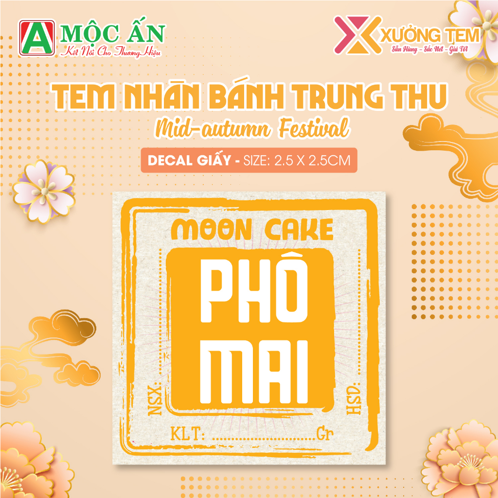 24 Tem Dán Nhân Bánh Trung Thu, Hơn 20 Mẫu Nhân Độc Lạ