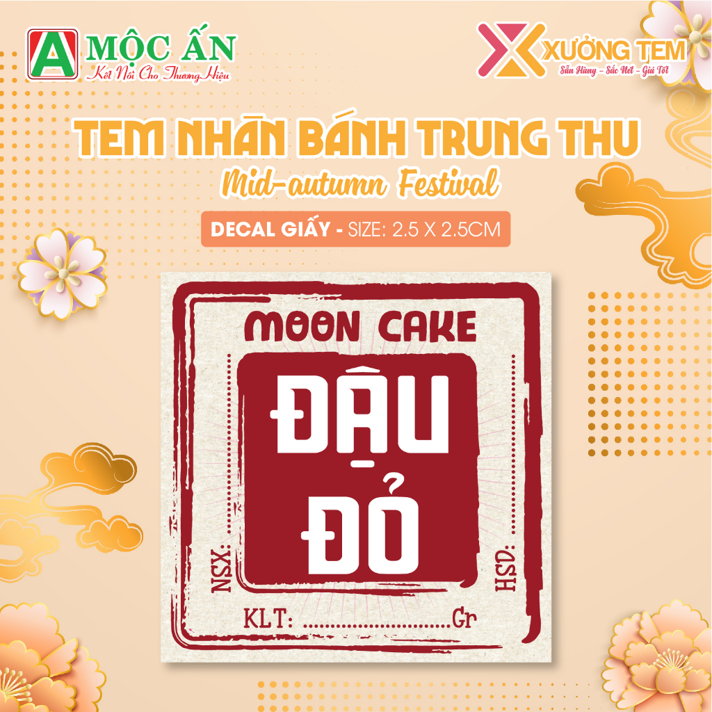 24 Tem Dán Nhân Bánh Trung Thu, Hơn 20 Mẫu Nhân Độc Lạ