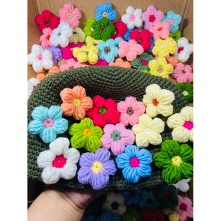 Hoa len handmade, tuỳ chọn màu