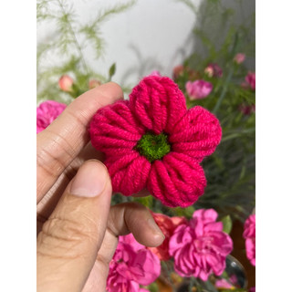 Hoa len handmade, tuỳ chọn màu