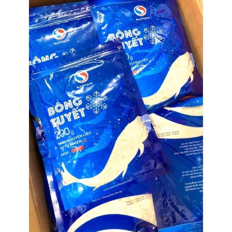 Mồi câu cá BÔNG TUYẾT SA PHẠM bột nhẹ dùng để pha mồi phù hợp câu cá chép cá trắm trôi mè thích hợp câu đơn câu đài