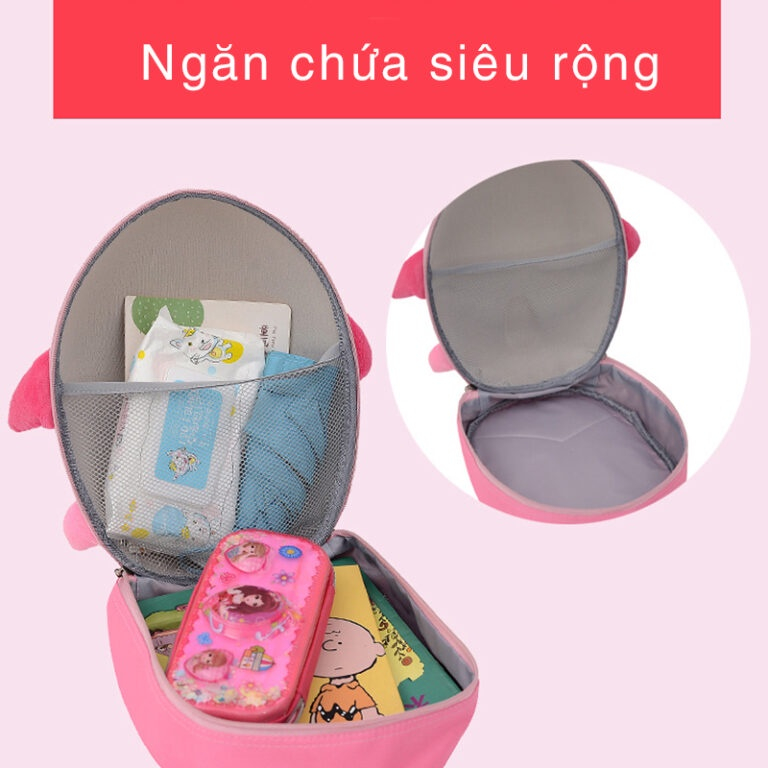 Balo đi học chống thấm nước phong cách hình phi thuyền đáng yêu ngộ nghĩnh dành cho trẻ em