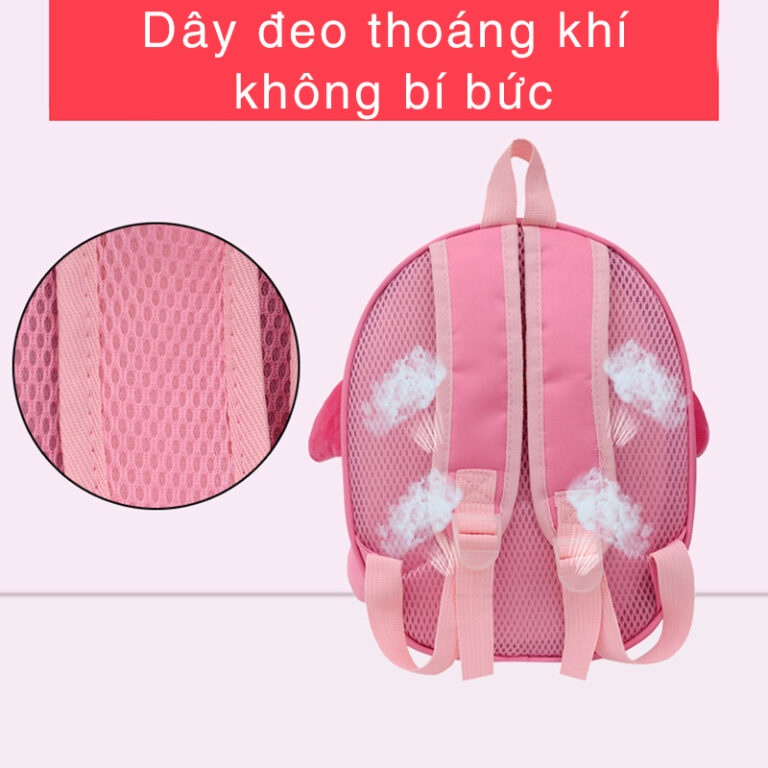 Balo đi học chống thấm nước phong cách hình phi thuyền đáng yêu ngộ nghĩnh dành cho trẻ em