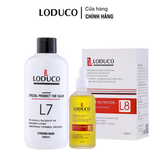 Bộ sản phẩm xả kiềm và dưỡng phục hồi tóc LODUCO
