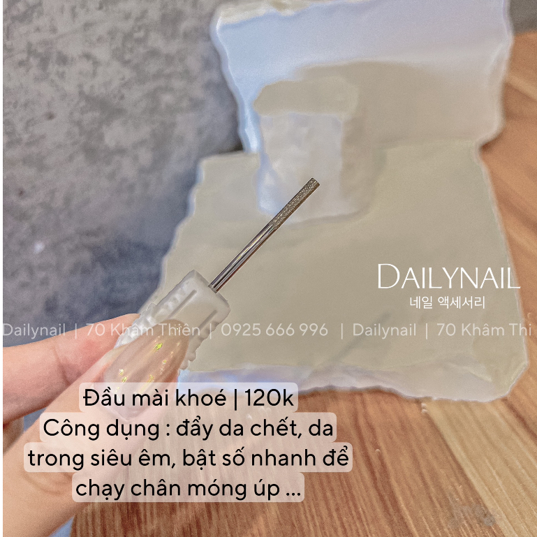 Đầu mài da vuông Mài chân móng úp, da ẩn