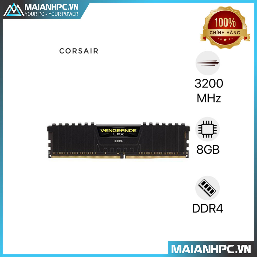 RAM Corsair Vengeance LPX 8GB bus 3200
