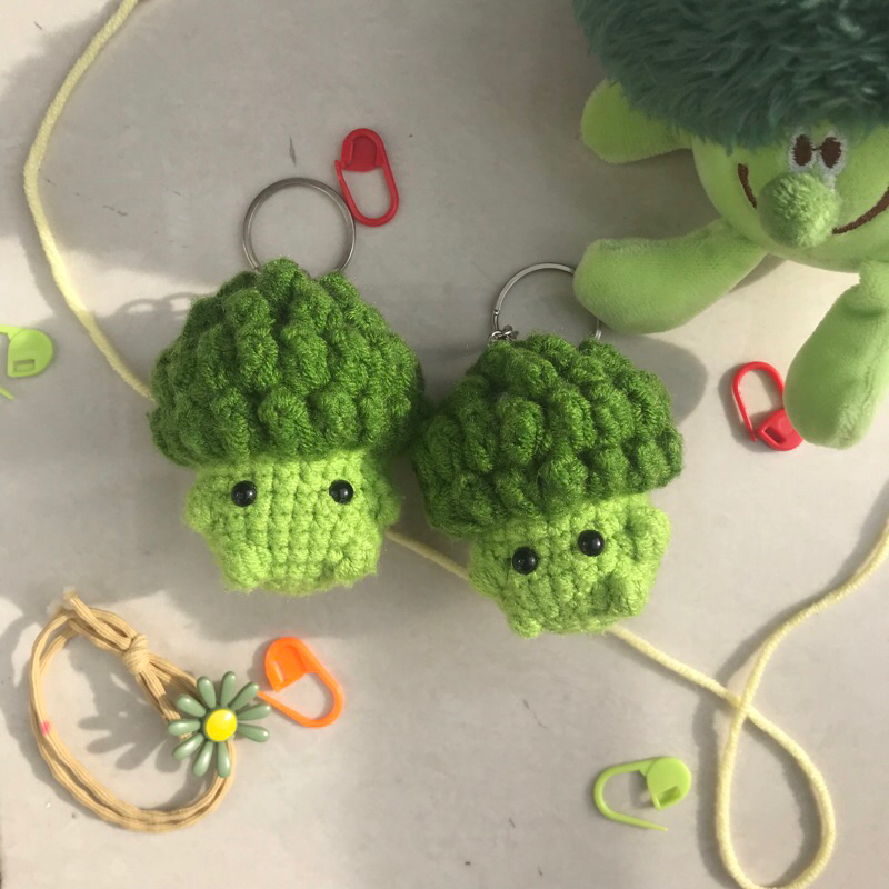 móc khoá len hình bông cải (Broccoli-BounPrem🥦)