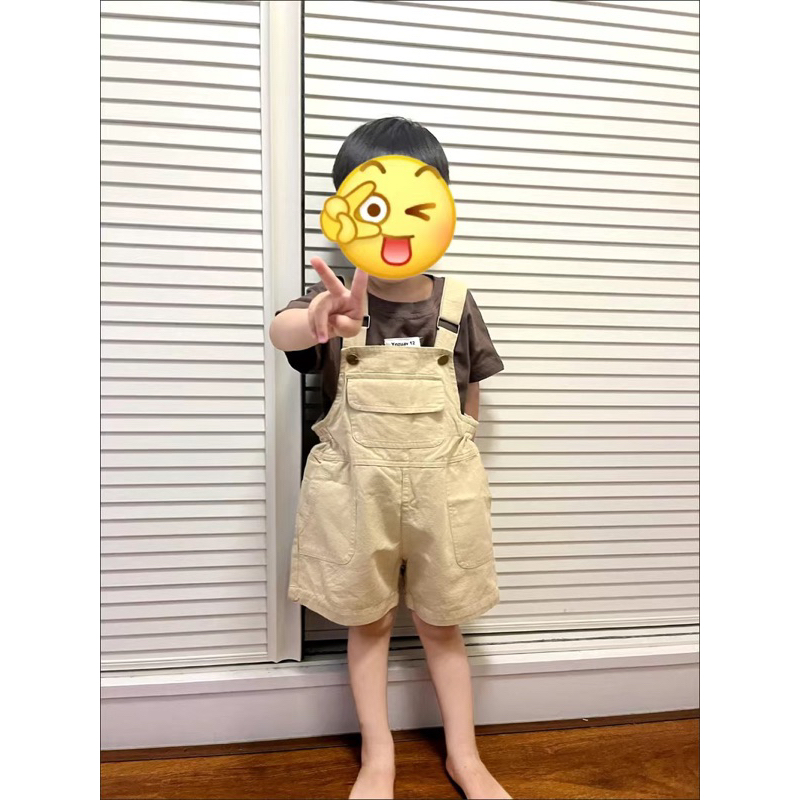 Sét quần yếm mix áo phông phong cách hàn cho bé