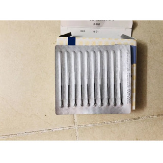 Hộp 100 kim đốt bé, đốt nốt ruồi. châm cứu, đốt tàn nhàng, mụn thịt