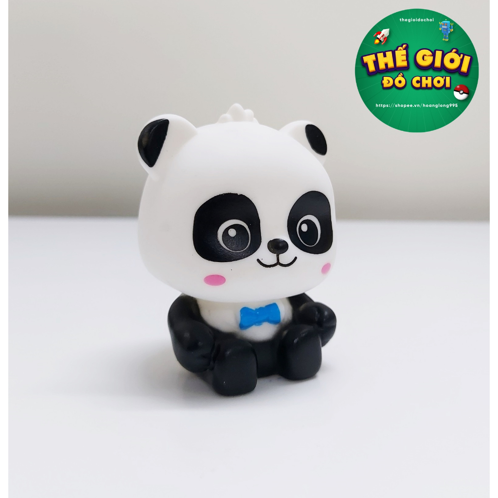 Mô Hình bé Gấu Trúc dễ thương, phụ kiện chụp hình, trang trí bánh kem sinh nhật