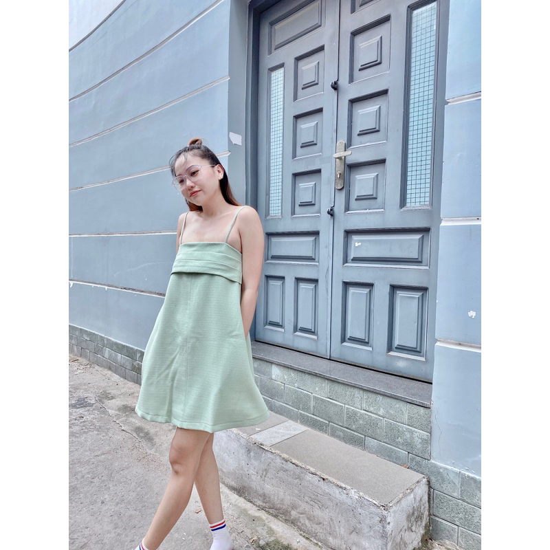 Đầm váy 2 dây dáng rộng TK1733