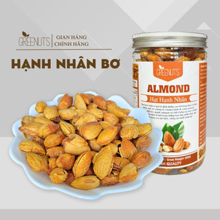 Hạnh nhân rang bơ mỏng vỏ greenuts nhập khẩu mỹ thơm ngon 500g