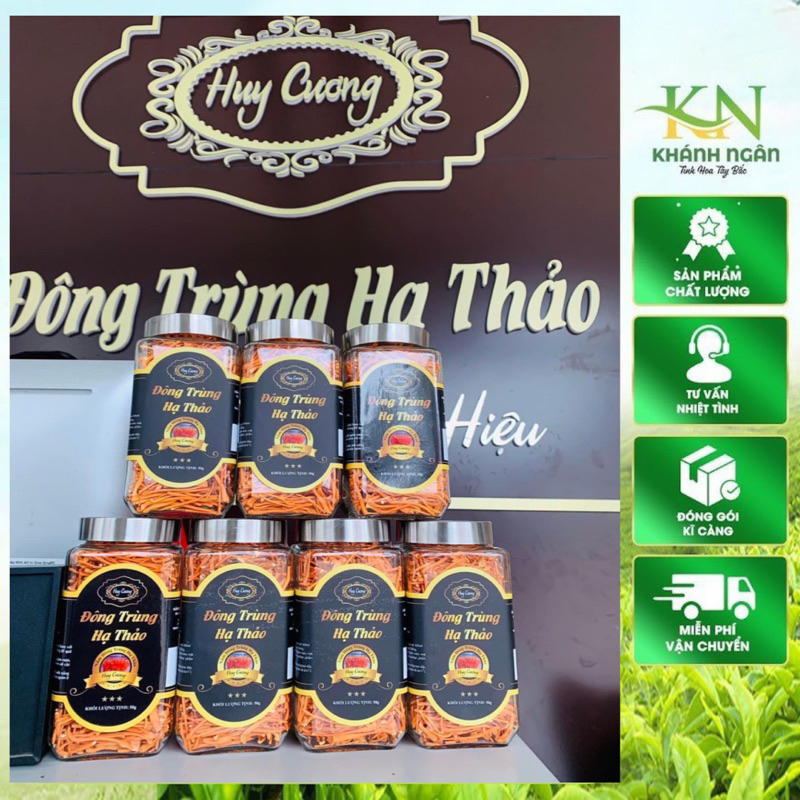 Đông trùng hạ thảo khô, Nấm Đông trùng hạ thảo sấy thăng hoa nguyên sợi Huy Cương thượng hạng (50gr)