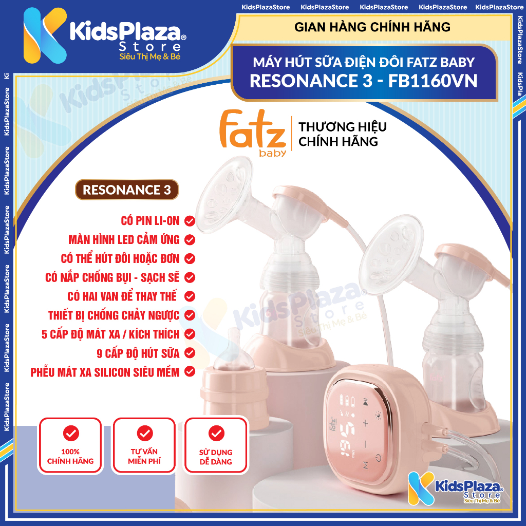 Máy Hút Sữa Điện Đôi FATZ BABY RESONANCE 3 / 3 Plus / 5 plus - BẢO HÀNH CHÍNH HÃNG