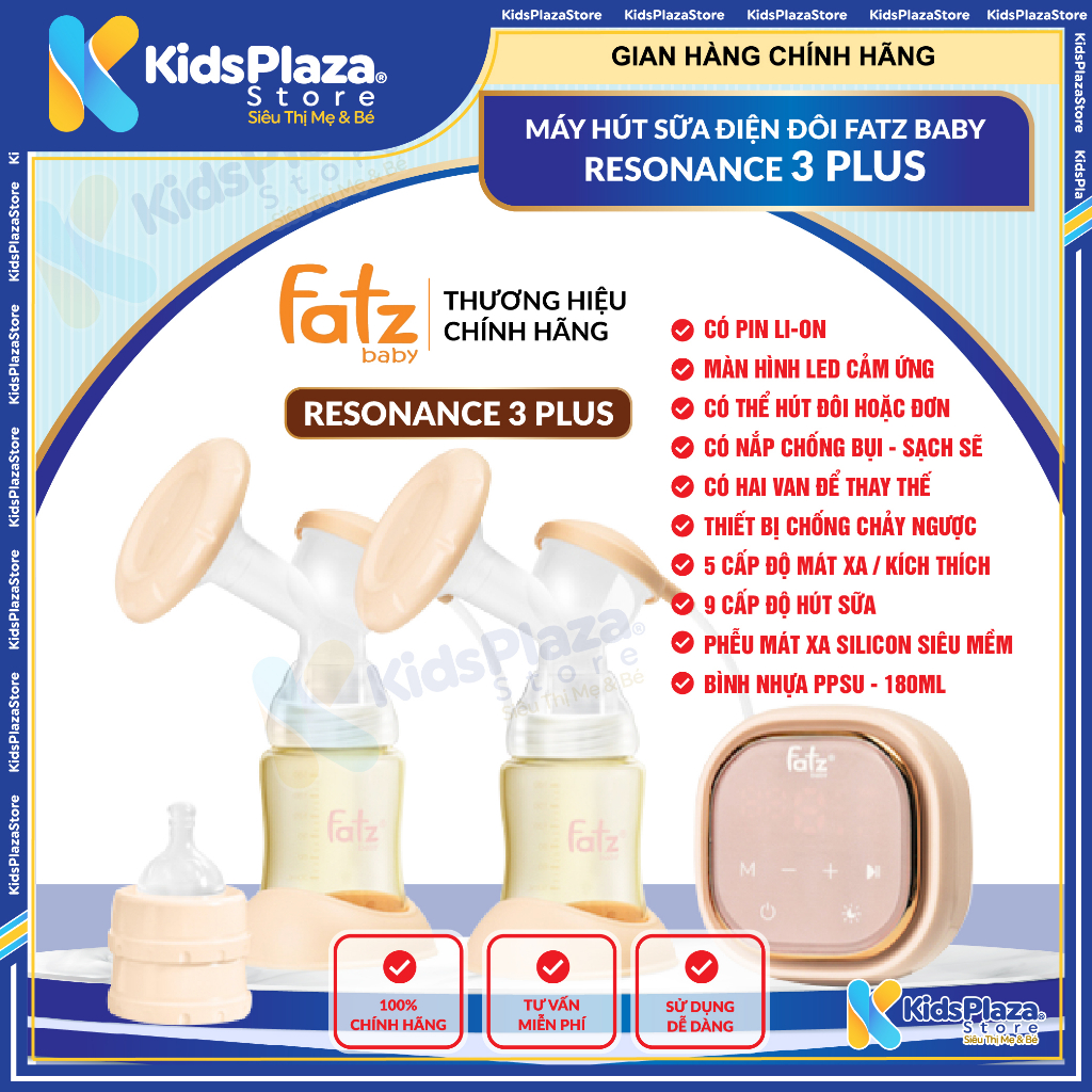 Máy Hút Sữa Điện Đôi FATZ BABY RESONANCE 3 / 3 Plus / 5 plus - BẢO HÀNH CHÍNH HÃNG