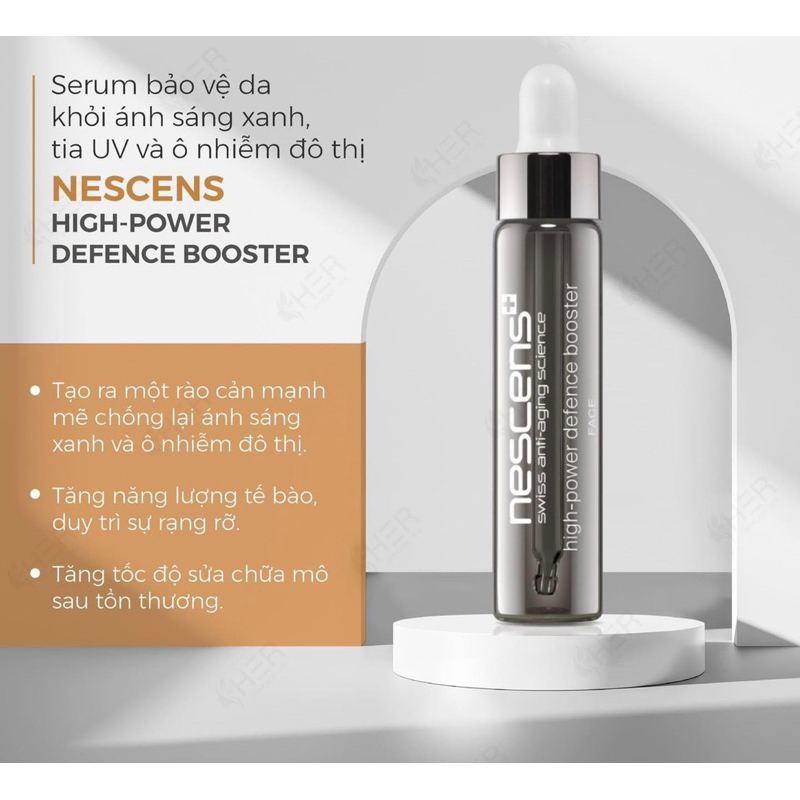 Nescens High Power Defence Booster Chống ánh sáng xanh, chống lão hoá, tia UV và Ô nhiễm đô thị
