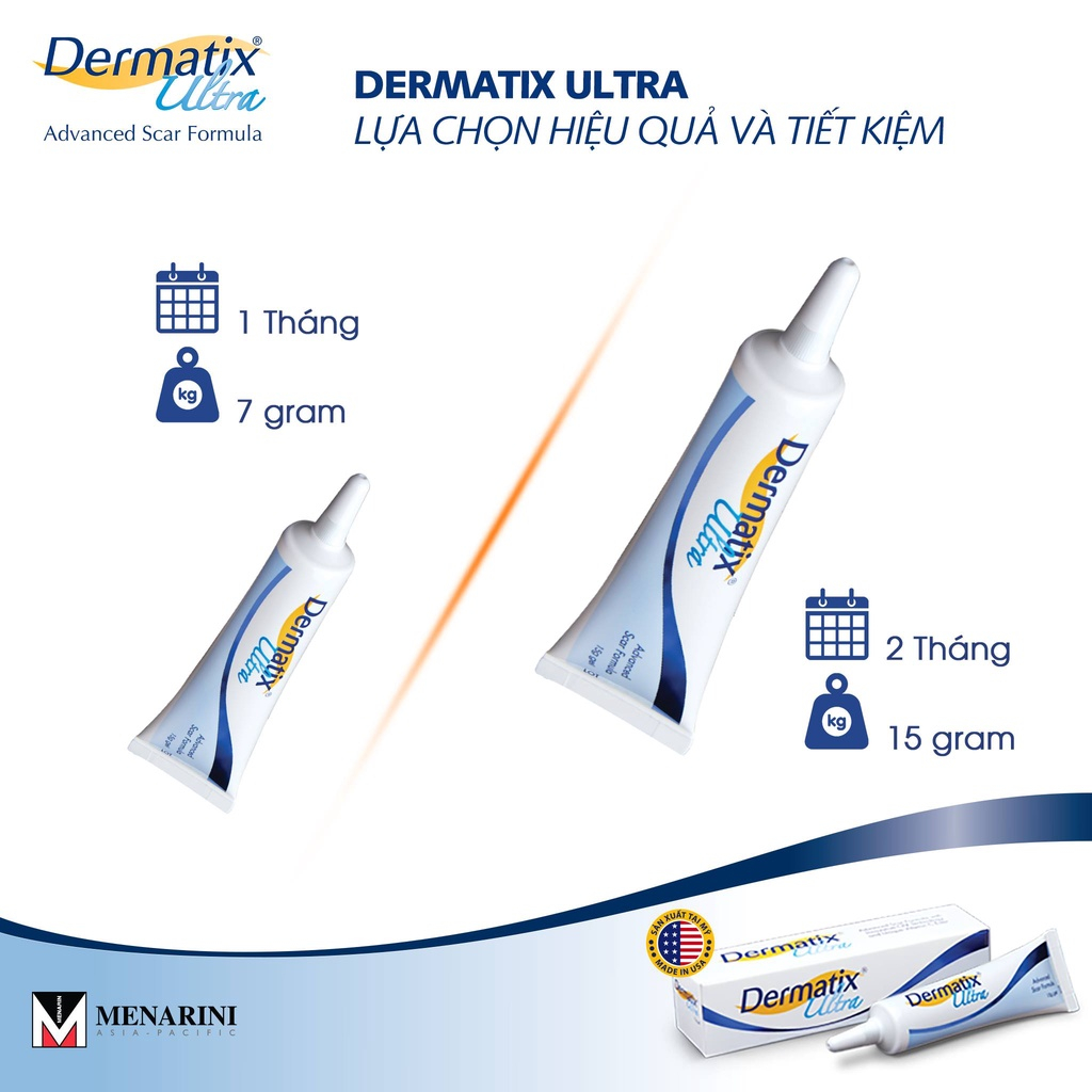 Dermatix Ultra Gel làm mờ sẹo thâm, sẹo lồi - Made in USA - Chính hãng