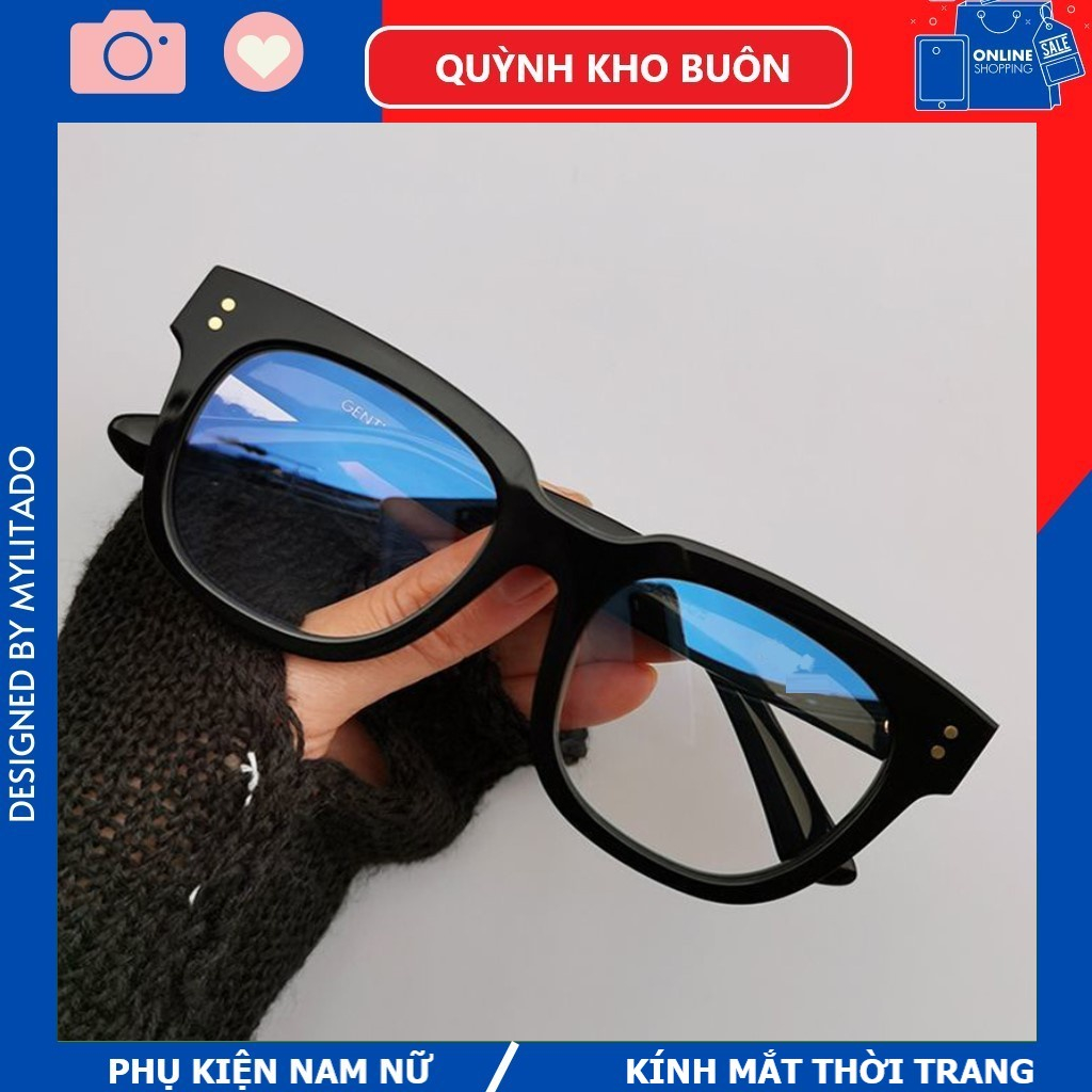 Kính mát nam nữ vuông to Wild wild , gọng kính thời trang dày dặn chắc chắn