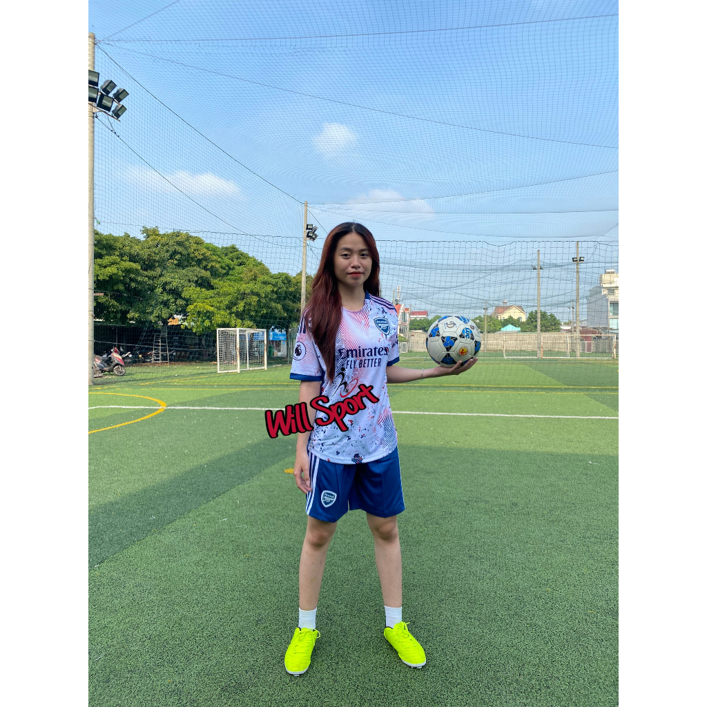 Hot - Bộ quần áo bóng đá CLB ARSENA/L TRẮNG MÈ THIẾT KẾ  mùa giải 2024