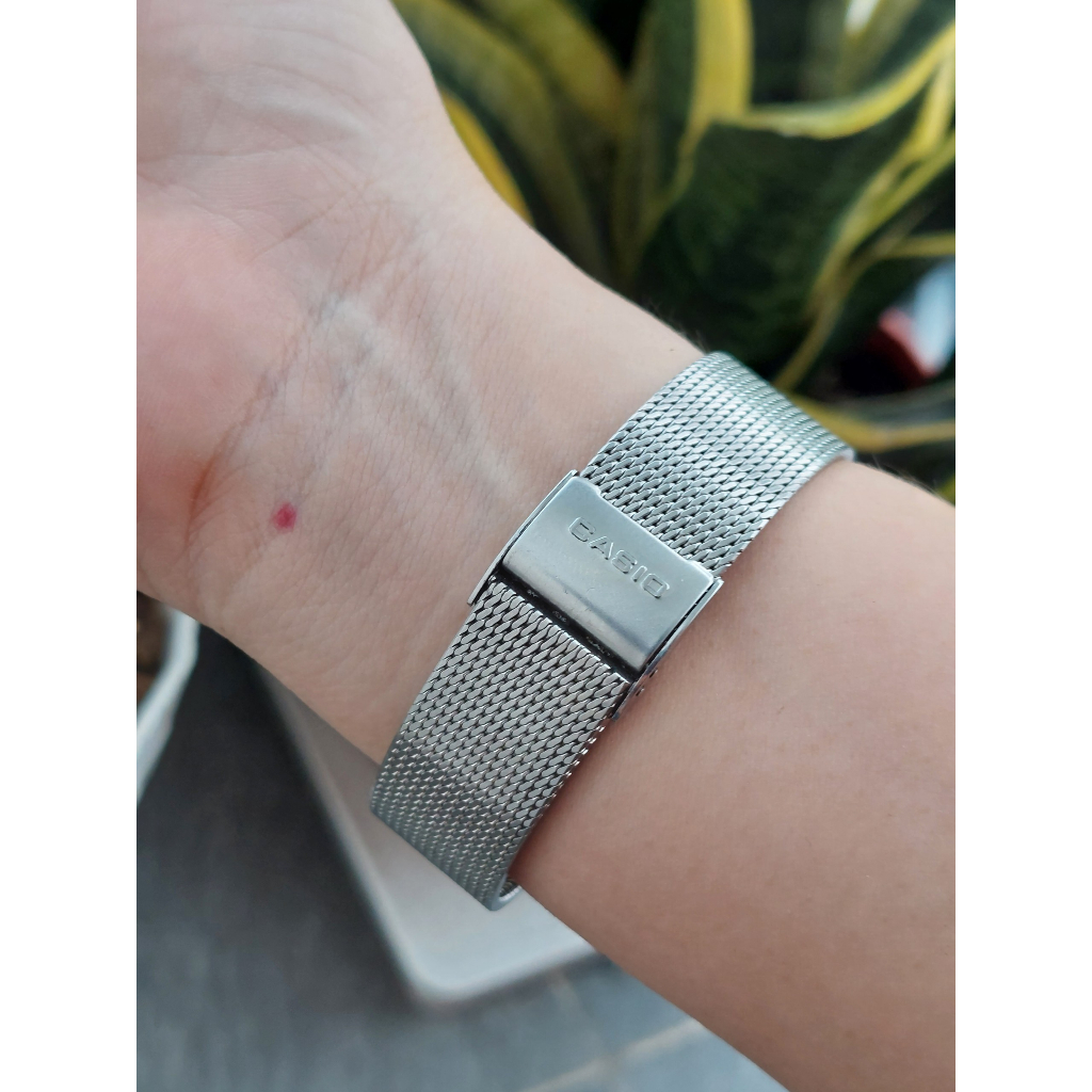 Đồng hồ nam Casio M480 dây thép lụa pin năng lượng hàng Si