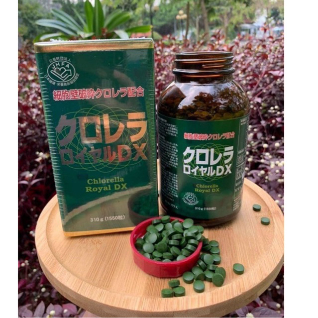 "Date xa" Tảo Lục Hoàng Gia Chlorella Royal DX - Nhật Bản 1550v