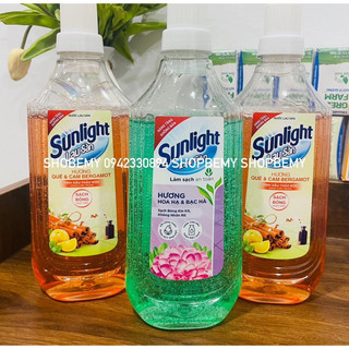 Nước lau sàn sunlight tinh dầu thảo mộc chai 900g
