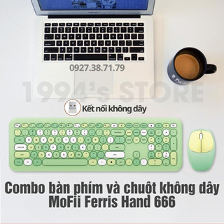 Bộ bàn phím giả cơ và chuột không dây MOFii Ferris Hand 666 - Máy tính bàn PC Tivi Laptop Điện thoại Máy tính bảng ....
