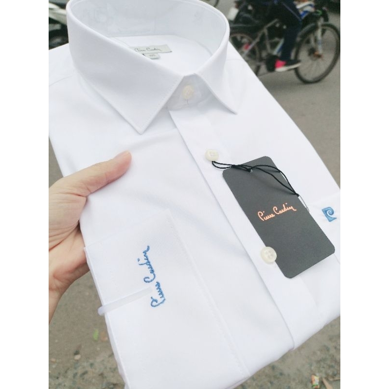MÃ ĐẸP- Sơ mi nam Trắng dài tay PIER xuất xịn