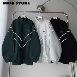 Áo khoác gió vải dù 2 lớp chạy viền form đẹp unisex nam nữ thoáng mát KG52
