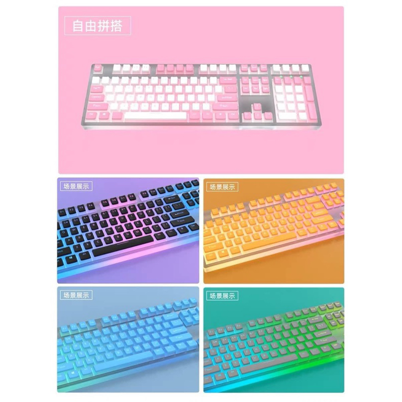 Keycap Pudding Xuyên Led | PBT~Doubleshot