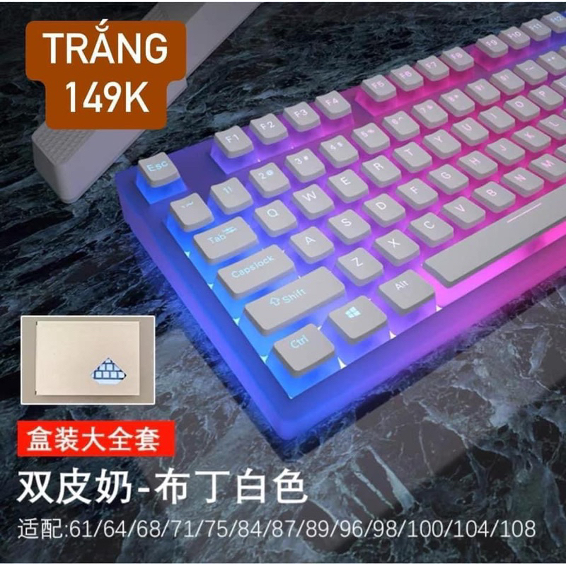 Keycap Pudding Xuyên Led | PBT~Doubleshot