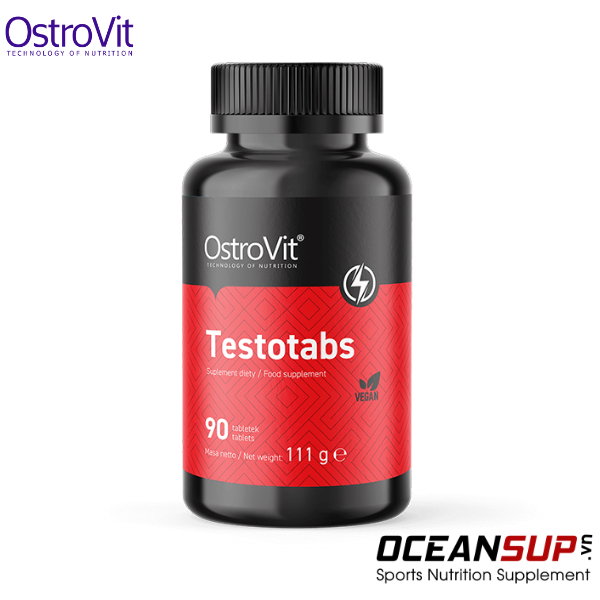 Viên uống OstroVit Testotabs tăng Testosterone tự nhiên lọ 90 viên nén