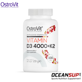  OstroVit Vitamin D3 4000 + K2 chắc khỏe xương khớp lọ 100 viên 