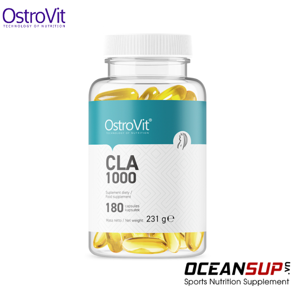 OstroVit CLA 1000 hộp 180 Viên uống giảm mỡ Ba Lan