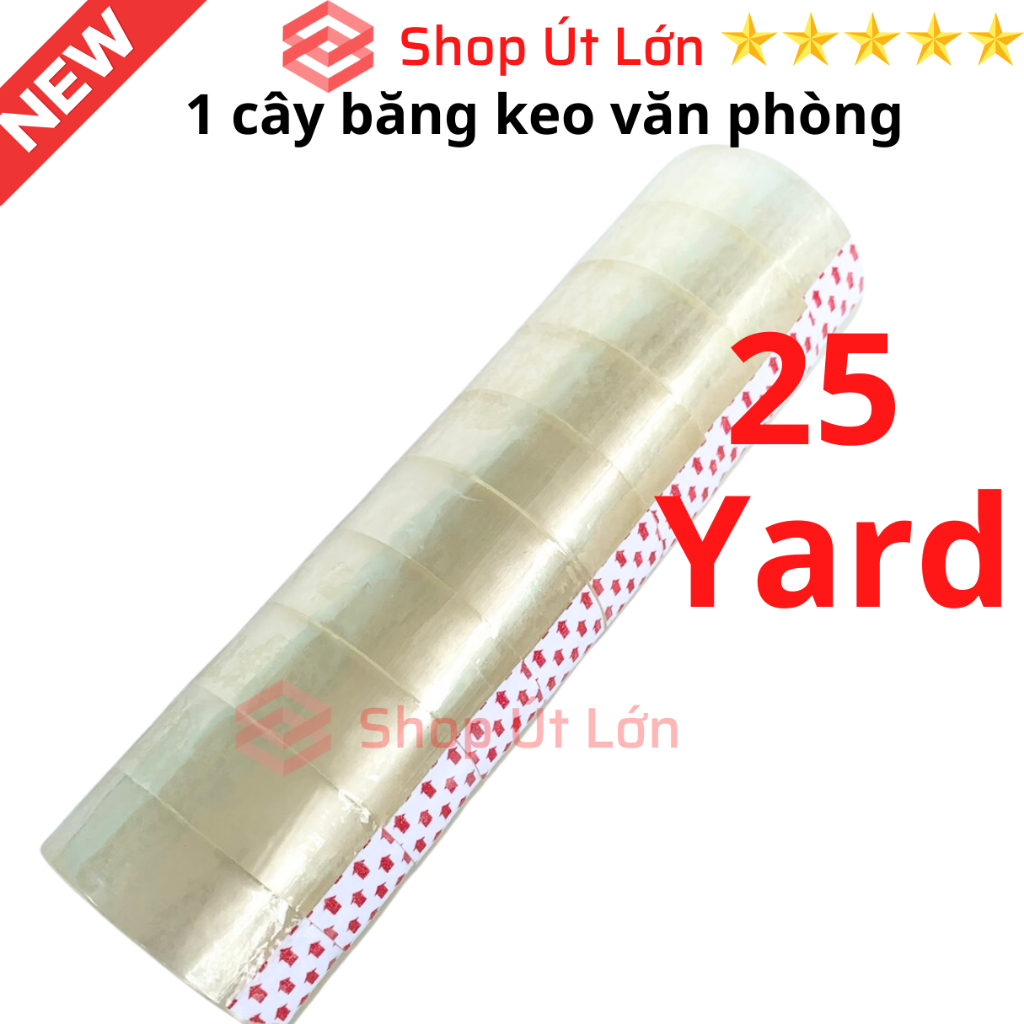 Băng keo trong văn phòng loại nhỏ, 1 cây 10 cuộn rộng 1.8cm, 25yard