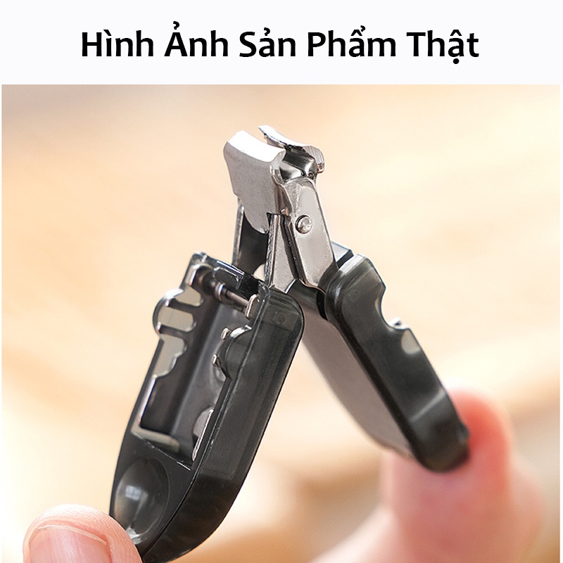 Cắt móng tay gấp gọn đa năng Bấm móng kết hợp móc chìa khóa Cắt móng đa năng